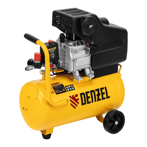 Компрессор воздушный DC1500/24, прямой привод, 1.5 кВт, 24 литра, 220 л/мин Denzel по ценам производителя в Санкт-Петербурге с доставкой по всей России