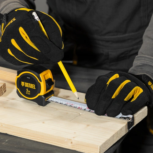 Рулетка 5м х 25мм, двухкомп. корпус, магнитный обрезиненный зацеп Denzel по ценам производителя в Санкт-Петербурге с доставкой по всей России