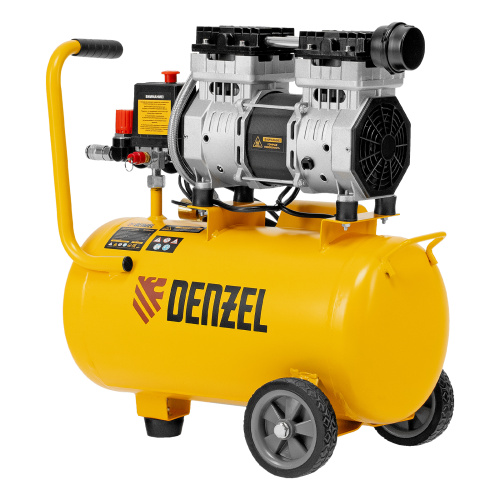 Компрессор DLS950/24 безмаслянный малошумный 950 Вт, 165 л/мин, ресивер 24 л Denzel по ценам производителя в Санкт-Петербурге с доставкой по всей России
