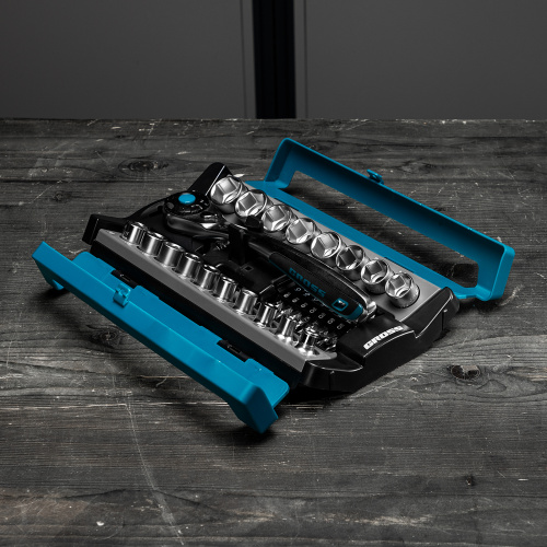 Набор торцевых головок, трещотка 120 зубьев, 1/2", CrV, 36 предметов Gross по ценам производителя в Санкт-Петербурге с доставкой по всей России