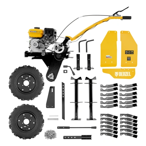 Мотоблок DPT-270S, 7 л.с., ремен.сцеп, фрез 3х4, ШОМ, передачи 2В/1Н Denzel по ценам производителя в Санкт-Петербурге с доставкой по всей России