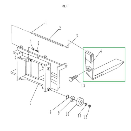 Вила для ручного штабелера для RDF1016 по ценам производителя в Санкт-Петербурге с доставкой по всей России
