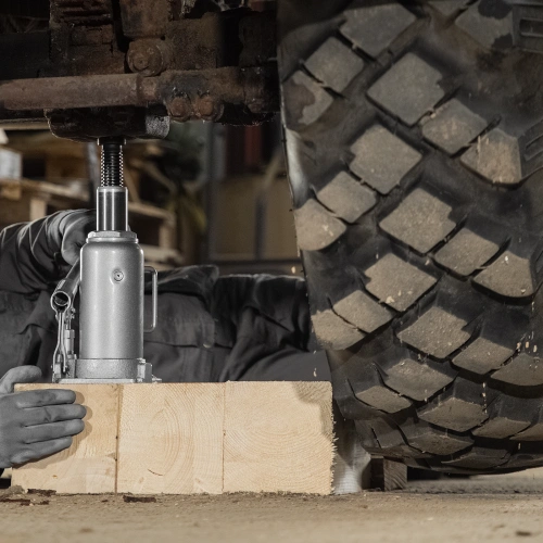 Домкрат гидравлический бутылочный, 12 т, h подъема 230-465 мм Matrix по ценам производителя в Санкт-Петербурге с доставкой по всей России