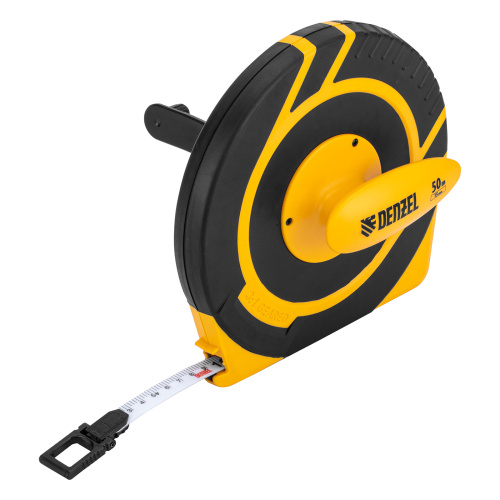 Рулетка геодезическая 50 м х 15 мм, закрытый корпус, фиберглассовая лента Denzel купить в Москве с доставкой по всей России | ProtosMarket.ru