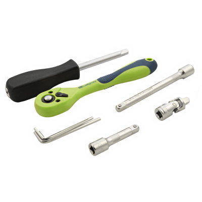 Набор инструментов 56 предметов, CrV, 1/4" Сибртех купить в Москве с доставкой по всей России | ProtosMarket.ru