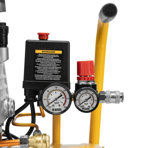 Компрессор воздушный, прямой привод DC1500/50, 1.5 кВт, 50 литров, 220 л/мин Denzel по ценам производителя в Санкт-Петербурге с доставкой по всей России