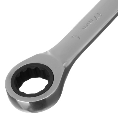 Ключ комбинированный трещоточный, 17 мм, CrV, зеркальный хром Matrix Professional купить в Москве с доставкой по всей России | ProtosMarket.ru