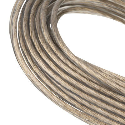 Трос металлополимерный прозрачный ПР-4.0, толщина 4.0 мм, моток 20 метров Сибртех купить в Москве с доставкой по всей России | ProtosMarket.ru