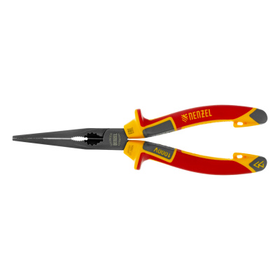 Длинногубцы прямые, диэлектрические рукоятки до 1000 В, трехкомпонентные рукоятки, 205мм Denzel купить в Москве с доставкой по всей России | ProtosMarket.ru