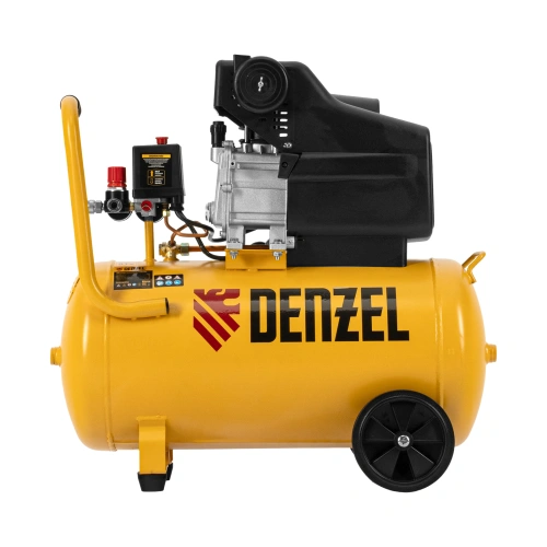 Компрессор воздушный, прямой привод DC1500/50, 1.5 кВт, 50 литров, 220 л/мин Denzel по ценам производителя в Санкт-Петербурге с доставкой по всей России