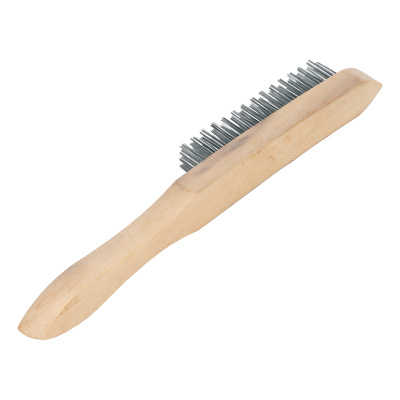 Щетка четырехрядная металлическая с деревянной ручкой Sparta по ценам производителя в Санкт-Петербурге с доставкой по всей России