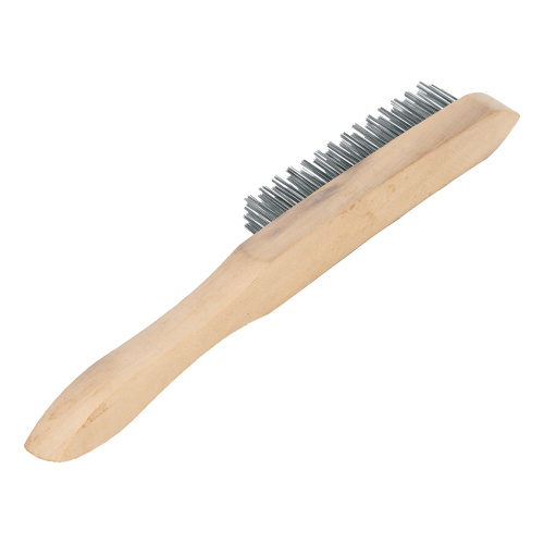 Щетка четырехрядная металлическая с деревянной ручкой Sparta по ценам производителя в Санкт-Петербурге с доставкой по всей России