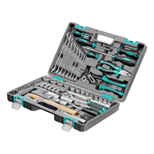 Набор инструментов, 1/2", 1/4", CrV, пластиковый кейс 76 предметов Stels купить в Москве с доставкой по всей России | ProtosMarket.ru