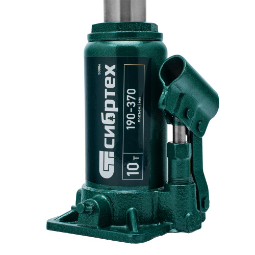 Домкрат гидравлический бутылочный, 10 т, 190-370 мм Сибртех по ценам производителя в Санкт-Петербурге с доставкой по всей России