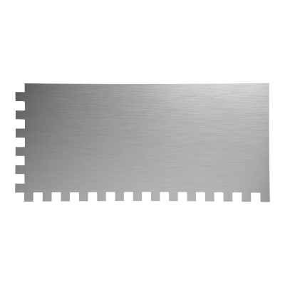 Гладилка стальная, 280 x 130 мм, зеркальная полировка, пластмастмассовая ручка, зуб 10 x 10 мм Matrix купить в Москве с доставкой по всей России | ProtosMarket.ru