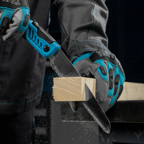 Пила по дереву Piranha, складная, для кемпинга и сада, 150 мм, 9-10 TPI, подкаленый зуб 3D, двухкомпонентная рукоятка Gross купить в Москве с доставкой по всей России | ProtosMarket.ru