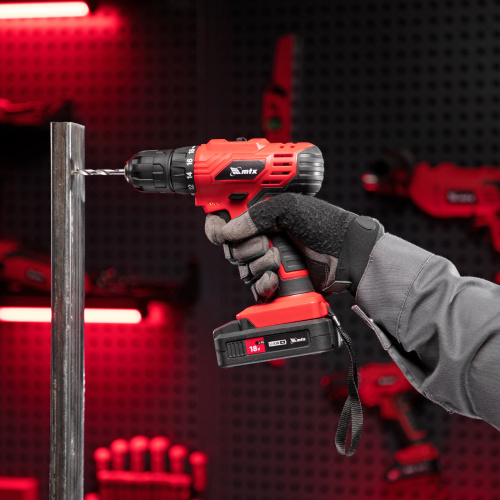 Дрель-шуруповерт аккумуляторная MCDL-18-02, Li-Ion, 18 В, 2 акк. MTX по ценам производителя в Санкт-Петербурге с доставкой по всей России