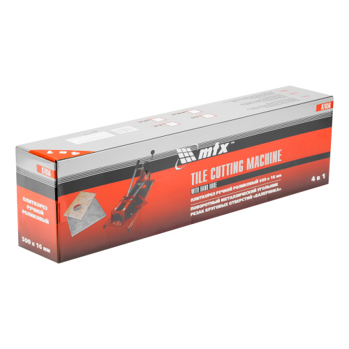 Плиткорез 500 х 16 мм, "Балеринка", поворотный металлический угольник MTX по ценам производителя в Санкт-Петербурге с доставкой по всей России