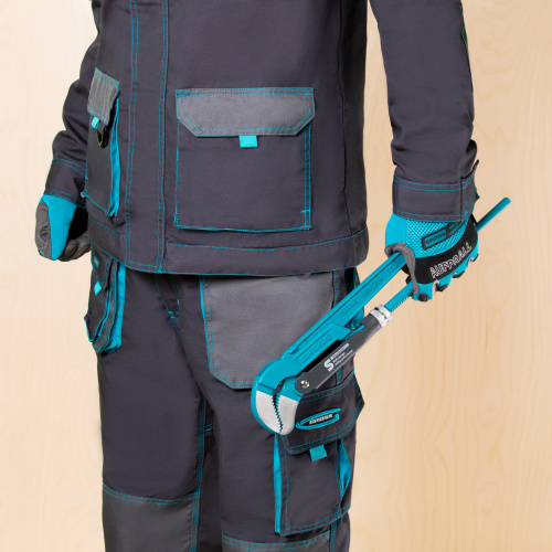 Ключ трубный рычажный 1.5, №2, цельнокованый, CrV, тип "S" Gross купить в Москве с доставкой по всей России | ProtosMarket.ru