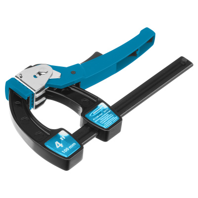 Струбцина реечная быстрозажимная 4, металлический корпус, рычажный храповой механизм, 100 мм Gross купить в Москве с доставкой по всей России | ProtosMarket.ru