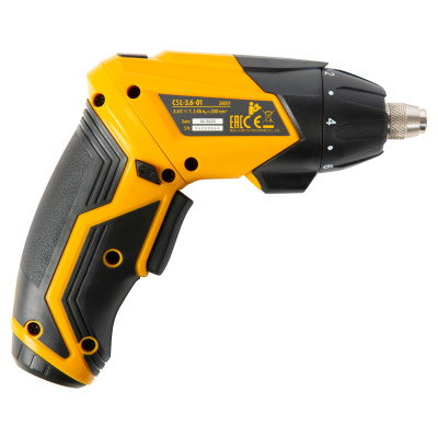 Отвертка аккумуляторная CSL-3.6-01, Li-Ion, 3.6 В, 1.3 А*ч, 200 об/мин, с аксессуарами Denzel купить в Москве с доставкой по всей России | ProtosMarket.ru