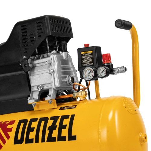Компрессор воздушный, прямой привод DC1500/50, 1.5 кВт, 50 литров, 220 л/мин Denzel по ценам производителя в Санкт-Петербурге с доставкой по всей России