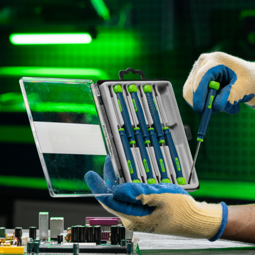 Набор отверток для точных работ универсальный, 8 шт, Crv Сибртех купить в Москве с доставкой по всей России | ProtosMarket.ru