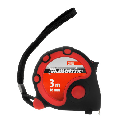 Рулетка Status 3 fixations,3 м х 16 мм,двухкомпонентный корпус,3 фиксации ленты Matrix по ценам производителя в Санкт-Петербурге с доставкой по всей России