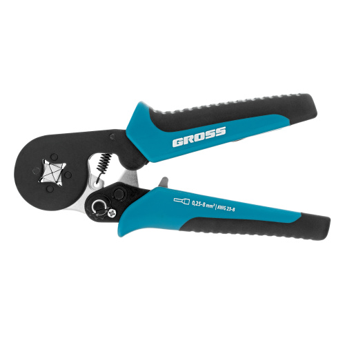 Клещи (пресс-клещи) для обжима наконечников электропроводов с сечением 0.25-8 мм2 Gross купить в Москве с доставкой по всей России | ProtosMarket.ru
