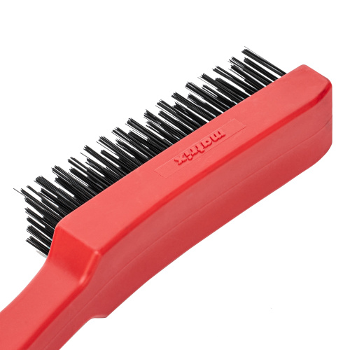 Щетка зачистная шестирядная, закаленная прямая проволока с пластиковой ручкой Matrix купить в Москве с доставкой по всей России | ProtosMarket.ru