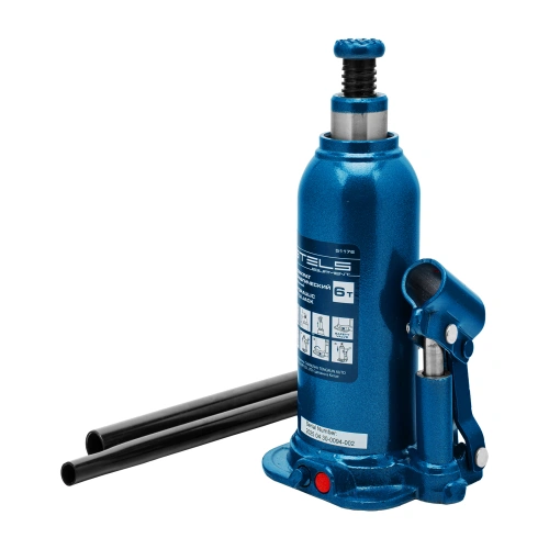 Домкрат гидравлический бутылочный, 6 т, h подъема 207-404 мм, в пластиковом кейсе Stels по ценам производителя в Санкт-Петербурге с доставкой по всей России