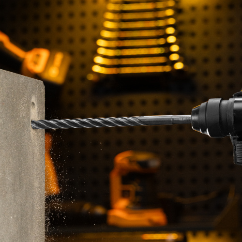 Бур по бетону, цельная крестовая пластина, 12x265 мм, SDS PLUS Denzel по ценам производителя в Санкт-Петербурге с доставкой по всей России