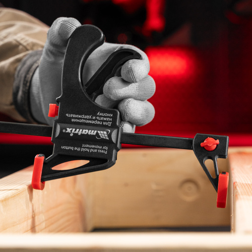 Струбцина универсальная, быстрозажимная, F-образная, 450 х 565 х 45 мм, пластиковый корпус Matrix купить в Москве с доставкой по всей России | ProtosMarket.ru