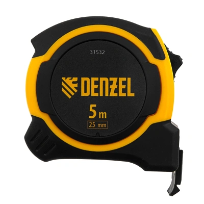 Рулетка 5м х 25мм, двухкомп. корпус, магнитный обрезиненный зацеп Denzel по ценам производителя в Санкт-Петербурге с доставкой по всей России