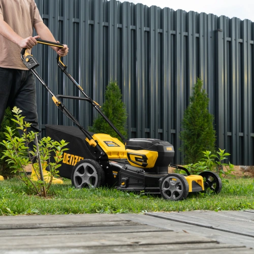 Газонокосилка аккумуляторная бесщет. DLM-460, 460 мм, травосб. 65 л., Li-Ion, 40 В Denzel по ценам производителя в Санкт-Петербурге с доставкой по всей России