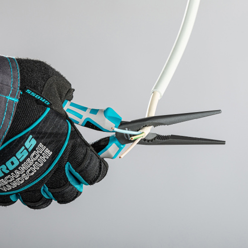 Длинногубцы прямые 205 мм, трехкомпонентные рукоятки Gross купить в Москве с доставкой по всей России | ProtosMarket.ru