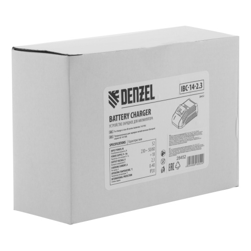 Устройство зарядное для аккумуляторов IBC-14-2.3, Li-Ion, 14 В, 2.3 А Denzel купить в Москве с доставкой по всей России | ProtosMarket.ru