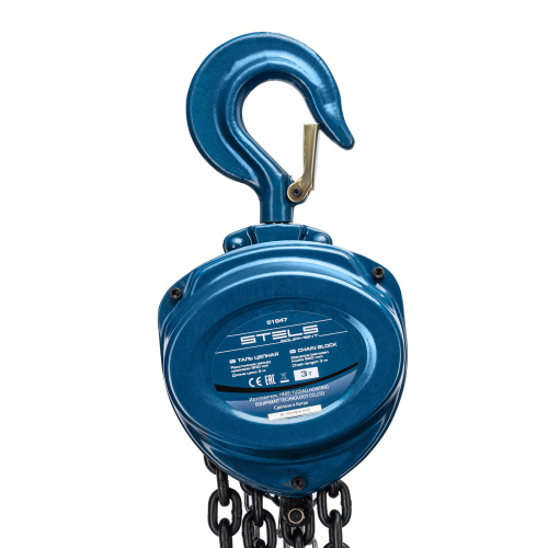 Таль цепная, 3 т, h подъема 3 м, расстояние между крюками 500 мм Stels по ценам производителя в Санкт-Петербурге с доставкой по всей России