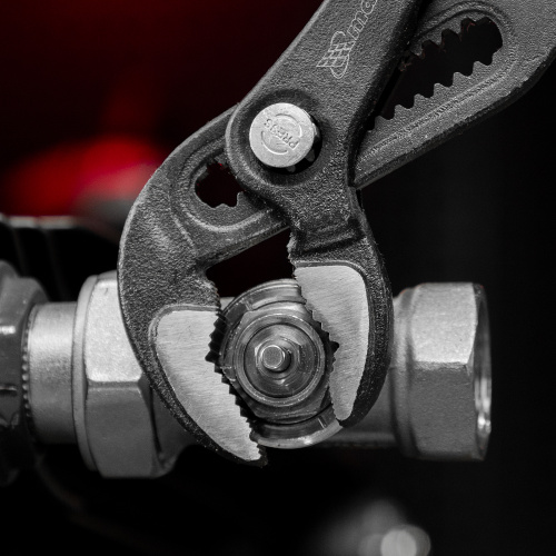 Клещи переставные 250 мм, кнопочный механизм, хром-ванадий, обливные рукоятки Matrix по ценам производителя в Санкт-Петербурге с доставкой по всей России