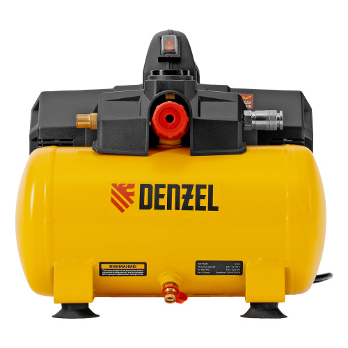 Компрессор  DLS750/6 безмасляный малошумный 750 Вт, 140 л/мин,ресивер 6 л Denzel по ценам производителя в Санкт-Петербурге с доставкой по всей России