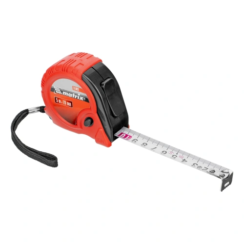 Рулетка Rubber,5 м х 19 мм,обрезиненный корпус Matrix по ценам производителя в Санкт-Петербурге с доставкой по всей России