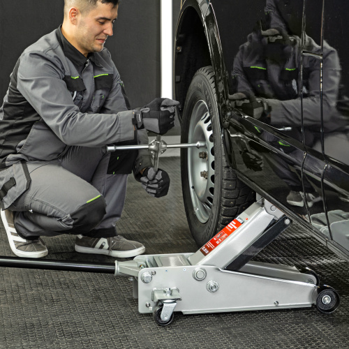 Домкрат гидравлический подкатной профессиональный, быстрый подъем, 3 т, 130-465 мм. Quick Matrix по ценам производителя в Санкт-Петербурге с доставкой по всей России