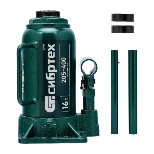 Домкрат гидравлический бутылочный, 16 т, 205-400 мм Сибртех купить в Москве с доставкой по всей России | ProtosMarket.ru