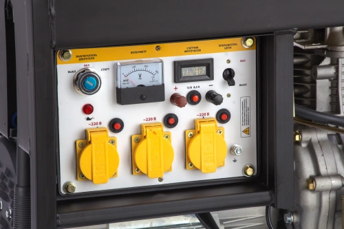 Генератор дизельный DD6300Е, 5.0 кВт, 220 В/50 Гц, 15 л, электростартер Denzel купить в Москве с доставкой по всей России | ProtosMarket.ru