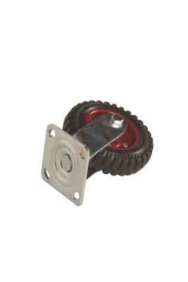 Колесо большегрузное поворотное PS 160 мм резина с протектором (F) по ценам производителя в Санкт-Петербурге с доставкой по всей России