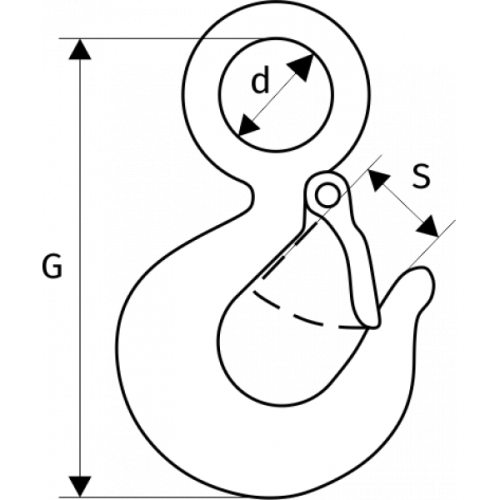 Крюк 320 А с защелкой 7 т купить в Москве с доставкой по всей России | ProtosMarket.ru