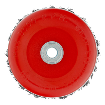 Щетка для УШМ Heavy Duty, 125 мм, М14, "чашка", крученая проволока 0.5 мм Matrix по ценам производителя в Санкт-Петербурге с доставкой по всей России