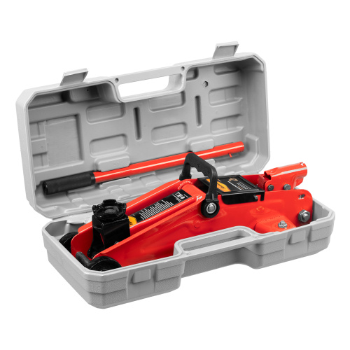 Домкрат гидравлический подкатной, 2 т, h подъема 125-300 мм, в пластиковом кейсе Sparta по ценам производителя в Санкт-Петербурге с доставкой по всей России