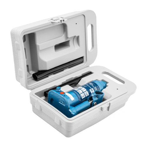 Домкрат гидравлический бутылочный, 2 т, h подъема 178-338 мм, в пластиковом кейсе Stels по ценам производителя в Санкт-Петербурге с доставкой по всей России