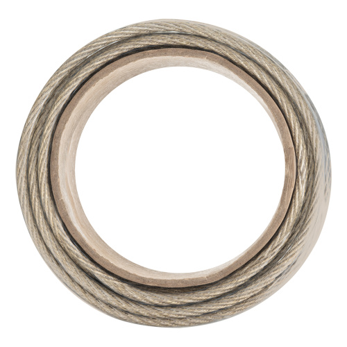 Трос металлополимерный прозрачный ПР-6.0, толщина 6.0 мм, моток 20 метров Сибртех по ценам производителя в Санкт-Петербурге с доставкой по всей России